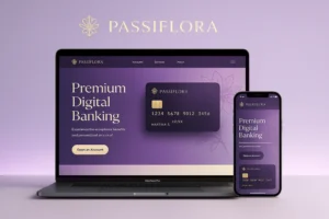20251106 1310 passiflora banking design mockup simple compose 01k9ch3fxsfj7t2me03r1t92ny