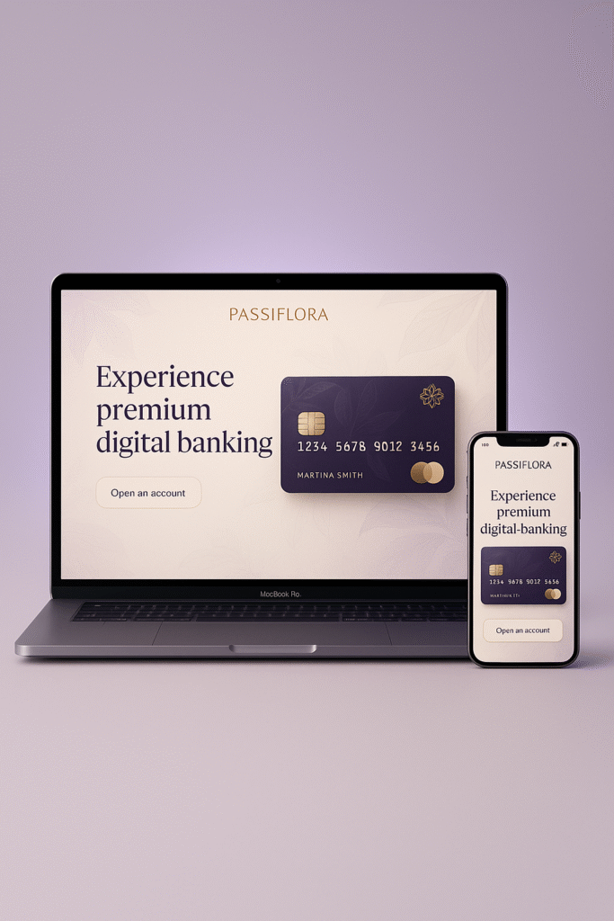 20251107 1245 passiflora banking mockup simple compose 01k9f22mmzf29821es7krz0655 20251107 1245 passiflora banking mockup simple compose 01k9f22mmzf29821es7krz0655